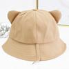 Cappello a secchiello in cotone con orecchie da gatto per adulti, cappello da pescatore per sport all'aperto, per guidare, andare in bicicletta, pescare, vacanze casual, cappello parasole