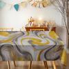 Abstract Wave Rectangle Table Cloth for Table Decor Kitchen Dining Waterproof Reusable Tablecloth for Tables Holiday Party