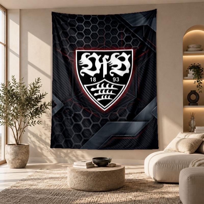 Decorative Tapestry,VfB Stuttgart Printed Wall Art, Lightweight Wall Hanging For Bedroom Background