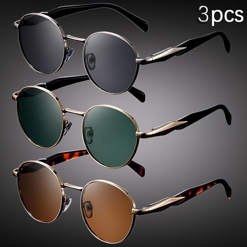 

3 шт. Классические овальные модные очки в стиле панк с широкой оправой, подходящие для каякинга и повседневной носки