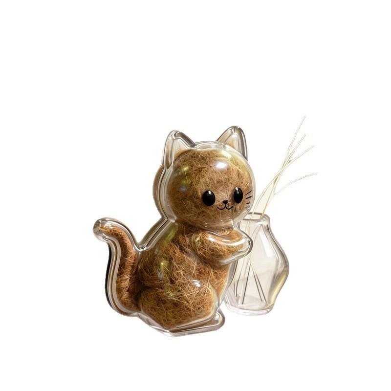 Transparente Katzenhaare Aufbewahrung Kühlschrankmagnete Haustierfell Andenken Kapsel DIY Souvenirs Katzen Schnurrhaare Sammler Kühlschrankmagnet
