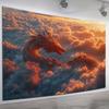 Majestic Dragon in the Clouds Tapestry  Perfect for Adding Fantasy and Dramatic Style to Any Room Decor Ideal for Home Use