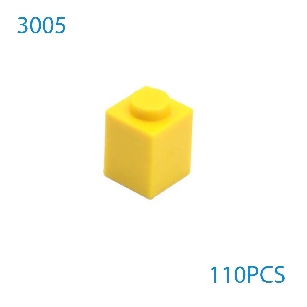 50 Stück/Los DIY Bausteine Dicke Figuren Steine 1x1 Noppen Pädagogisch Kompatibel mit 3005 Kunststoffspielzeug für Kinder Geschenke