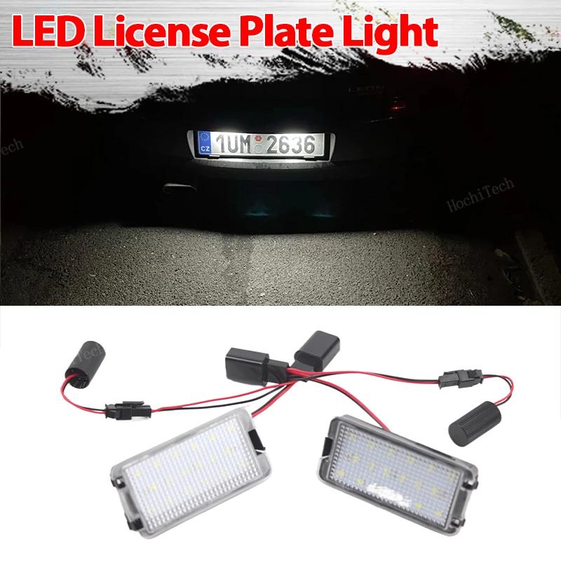 For Seat Altea 2005-2009 Arosa Cordoba 6K 6L Leon 1M Toledo 5P Ibiza 6L 2Pcs Canbus Car LED Number License Plate Light