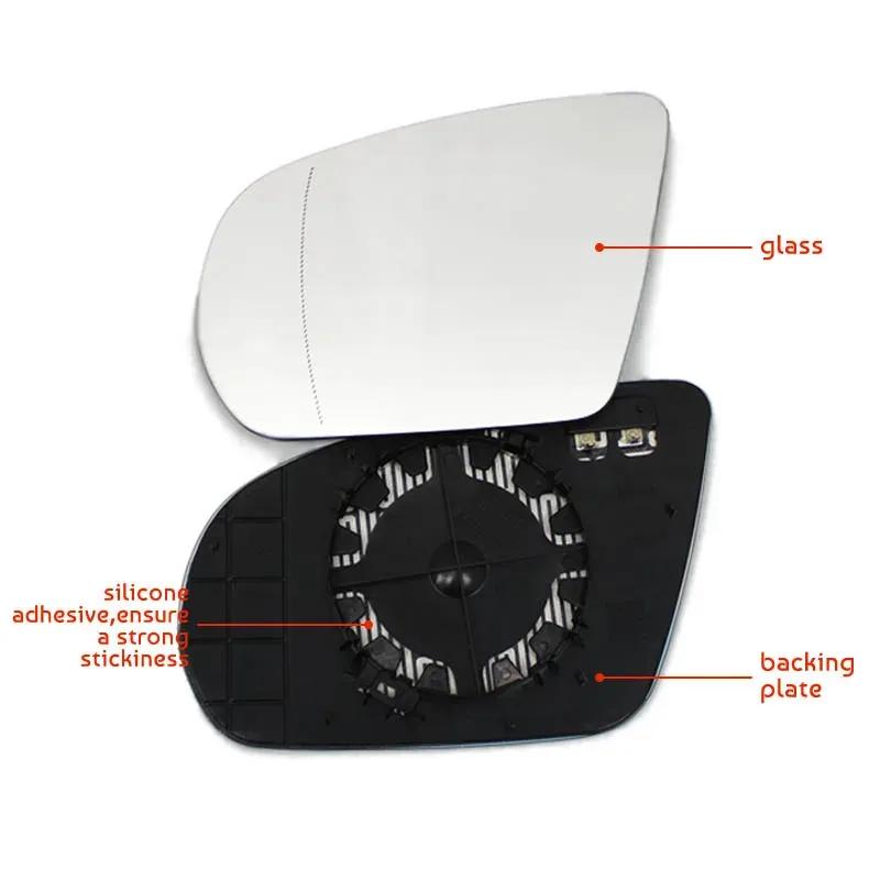 For Mercedes-Benz C E S GLC Class W205 W222 W217 W213 W238 GLC 2013- Replacement Heated Blind Spot Warning Rear Mirror Glass