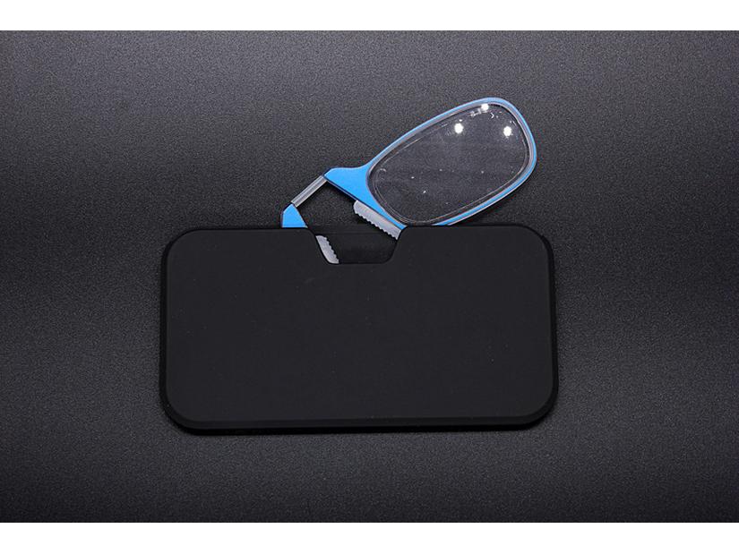 Ultra-thin Silicone Nose Clip Reading Glasses for Men and Women - Portable, No-Temple Design, Foreign Trade Style