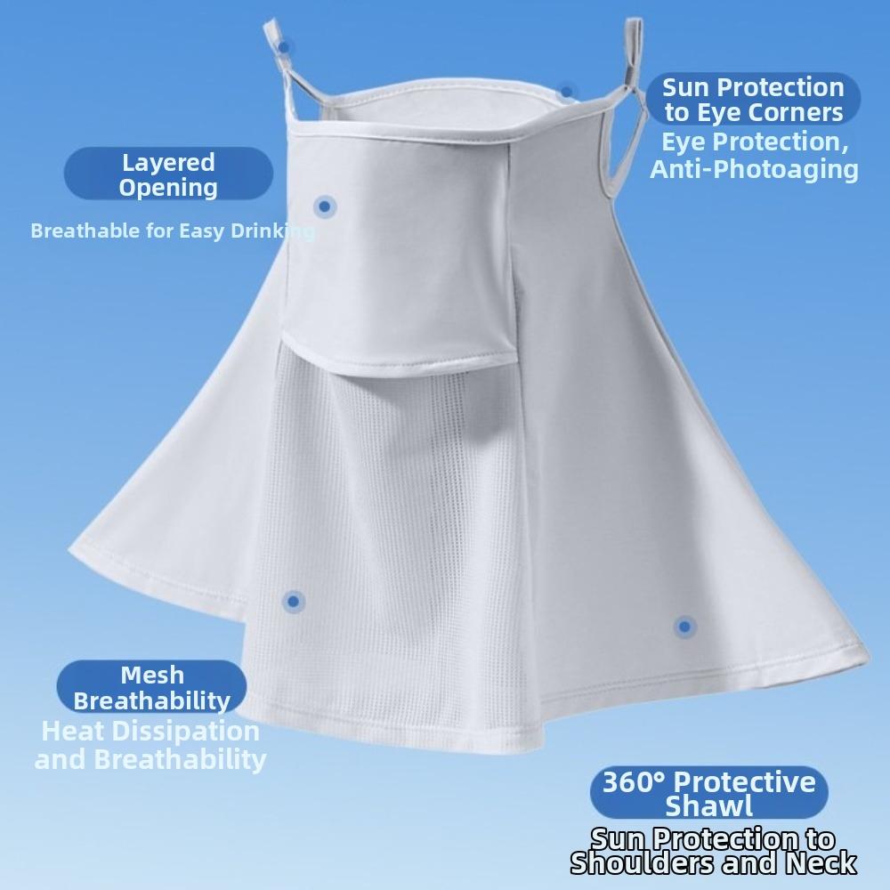 Breathable Face Mask Adjustable Neck Protection Cover Fashion UV-Proof Mask  for Sun Protection