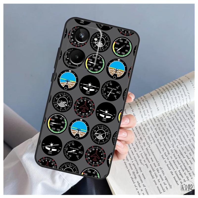 Aviation Aeroplane Pilot Cockpit For Realme GT5 GT Neo 5 9 10 11 12 Pro Plus C30 C31 C33 C35 C25s C21Y C51 C53 C55 C67 Case