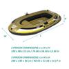 220V 2/3 Person Rowing Boats Summer Pool Water Sports Inflatable Boats PVC Water Floating Fishing River Boat Paddles Canoe Air Pump
