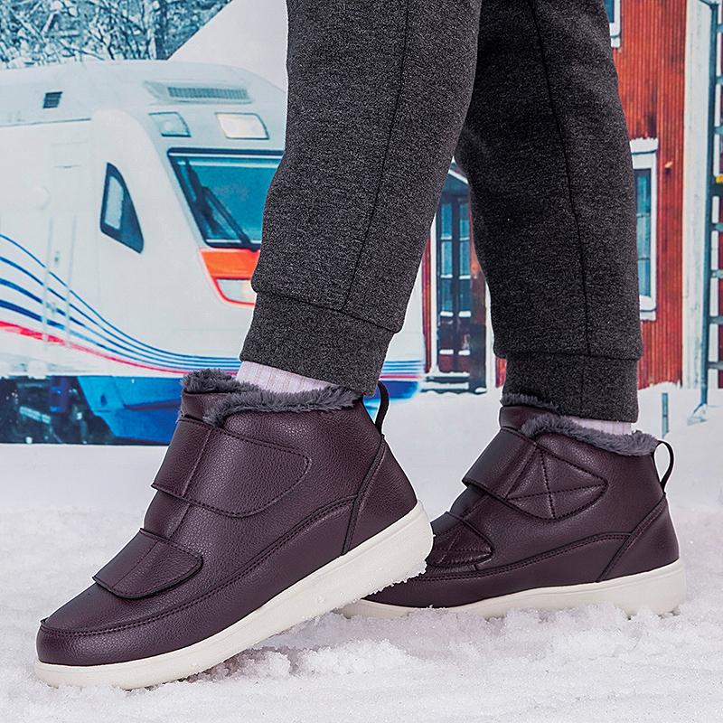 TUINANLE Women's Soft Bottom Non-Slip Velvety Winter Boots - Warm Old Beijing Style Snow Boots Men Cotton Shoes