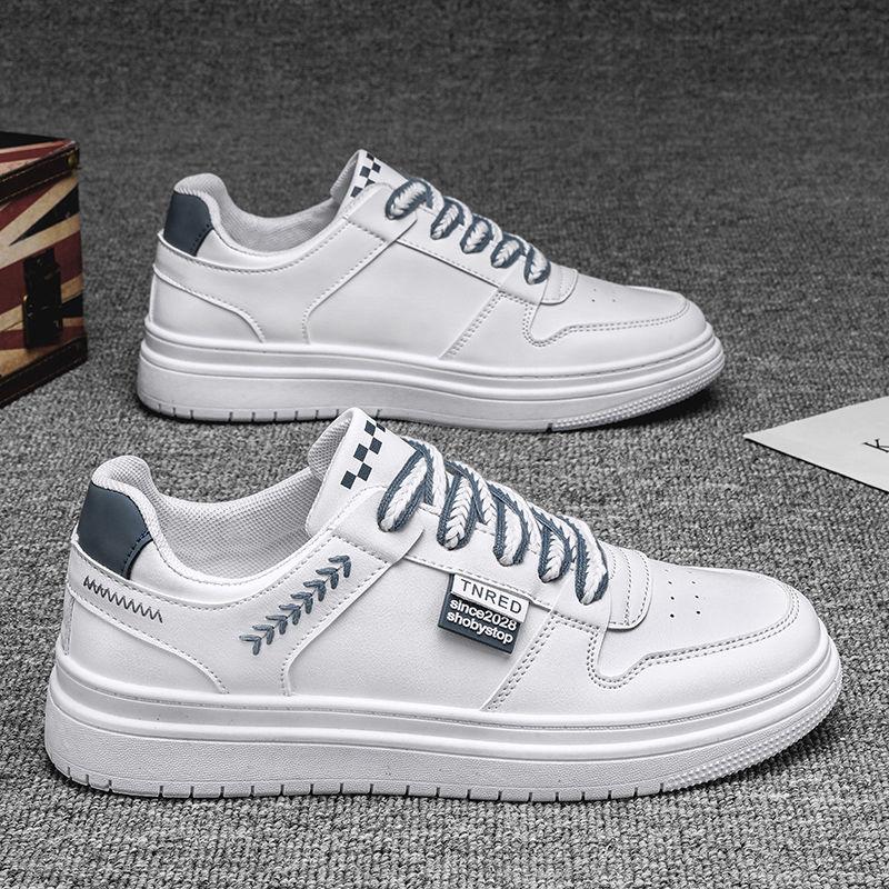 Men's 2025 New Style Paired with Spring and Summer Non Slip Breathable Student Board Shoes with Thick Soles