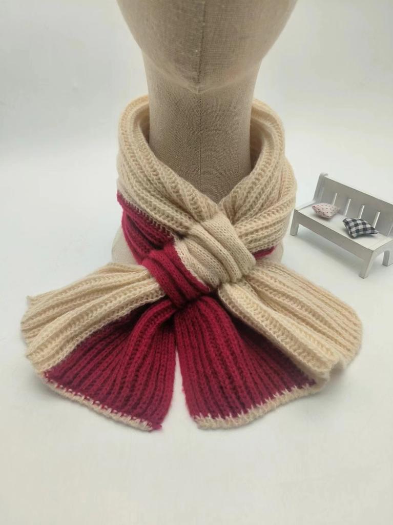 Scarf women's winter versatile warm couple student neck protection imitation cashmere knitted wool girls scarf senior sense men