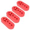 4pcs   12mm   Red Polyurethane Muffler Exhaust Hanger