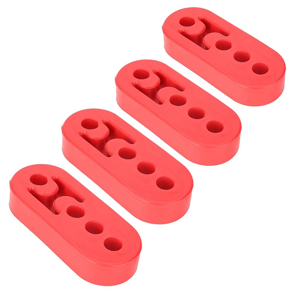 4pcs 12mm Red Polyurethane Muffler Exhaust Hanger