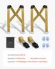 Moving Straps, Supports Up To 453.6 Kg, 2-Person Lifting and Moving System with 2 Harness Straps & 2 Load-bearing Straps, Adjustable Lifting Shoulder