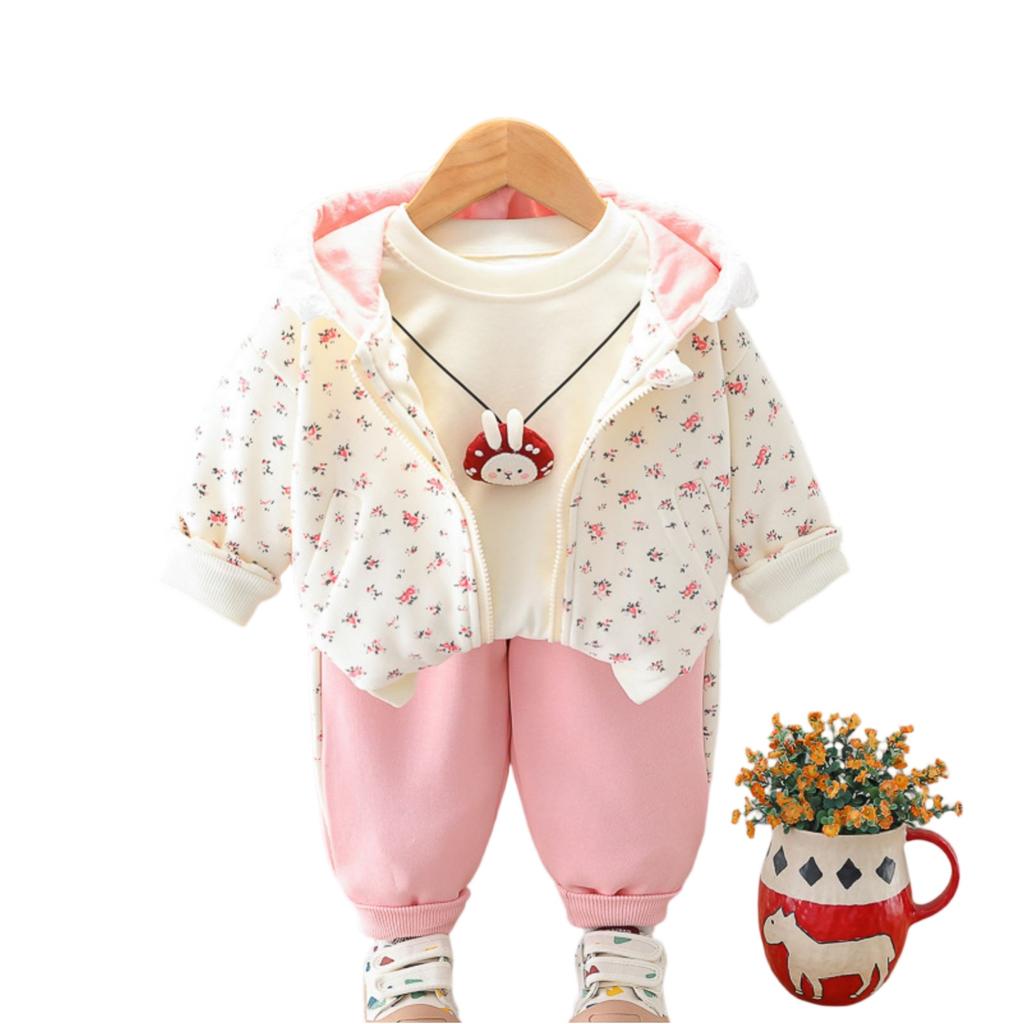 Kids Casual Long-Sleeve Set, Comfortable Daily Wear Outfits