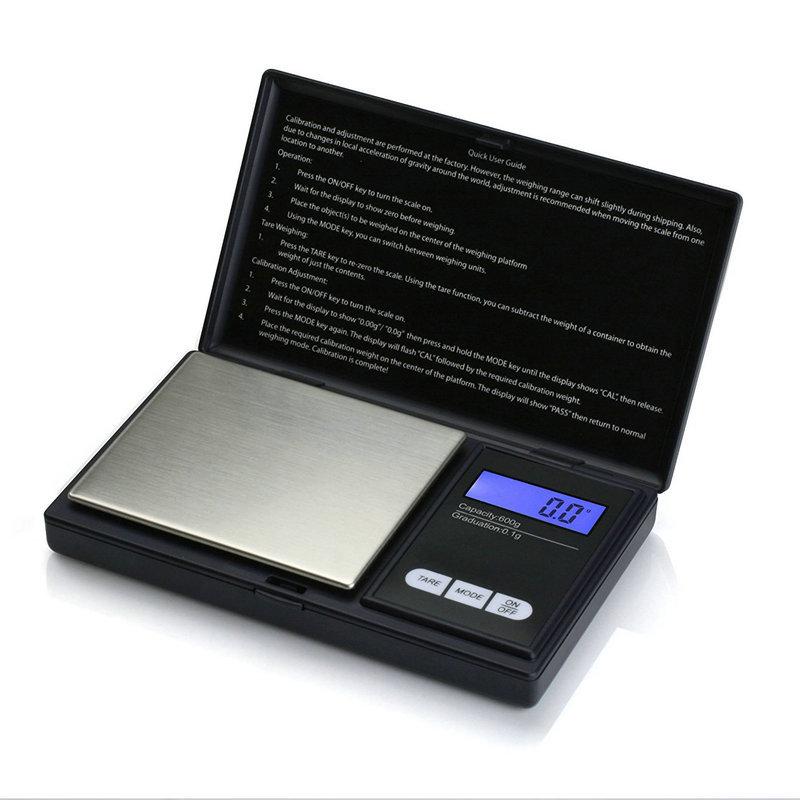 Mini 500g Palm Jewelry Scale: 0.01g Precision Pocket Kitchen Weigher