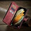 Suitable for Samsung S21Ultra phone case, A52 phone leather case, Note20 retro wallet leather case, S20FE