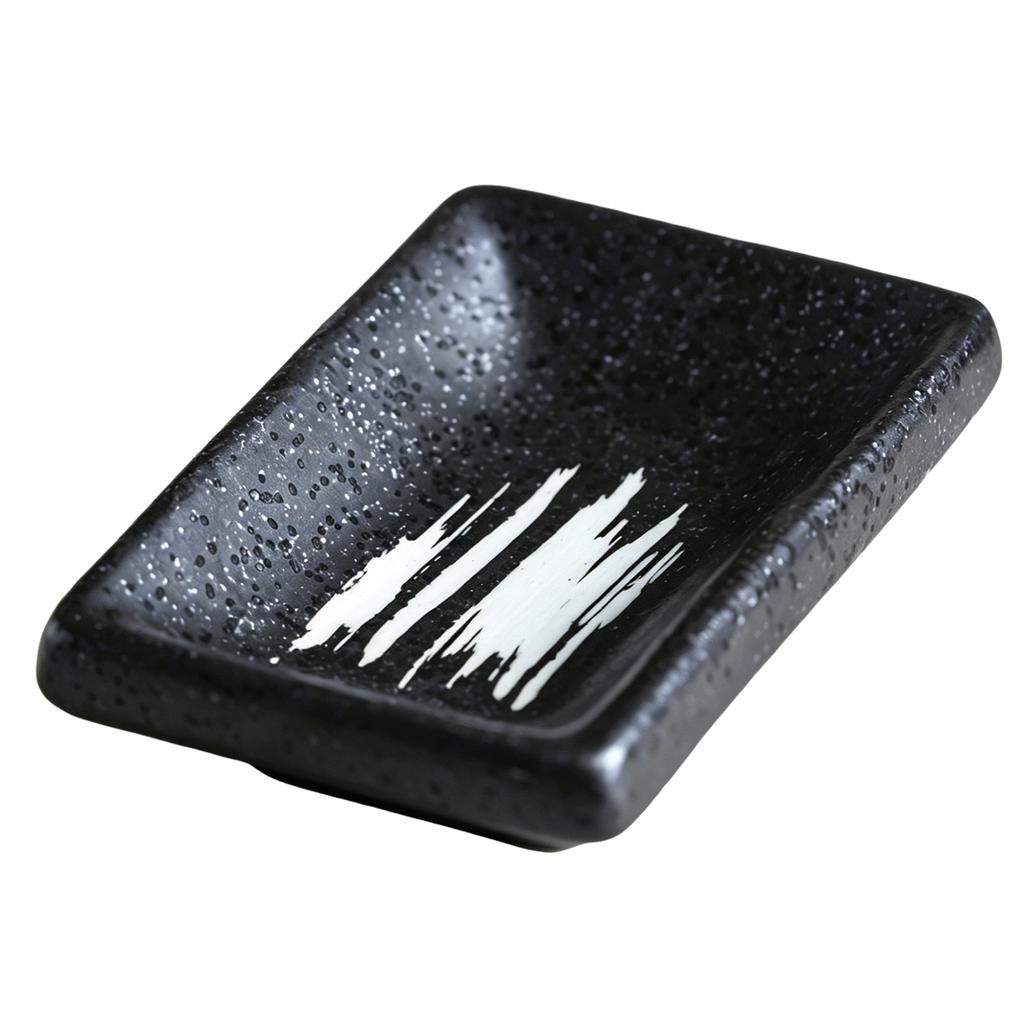 Japanese Sauce Rectangular Dish Household Seasoning Dish Mustard-Soy Small Dish Ceramic Plates Tableware Home Kitchen Supplies