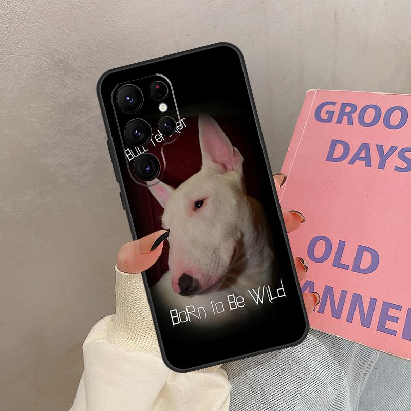 English Bull Terrier Dog Case For Samsung Galaxy S24 Ultra S20 S21 S22 S23 S25 Ultra S9 S10 Plus S25 FE Cover Coque