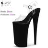 Fashion Nightclub 26cm Suede Pole Dance Shoes Women Cosplay Model Catwalk Waterproof Platform Stripper High Heels Sandals Plus Size 43