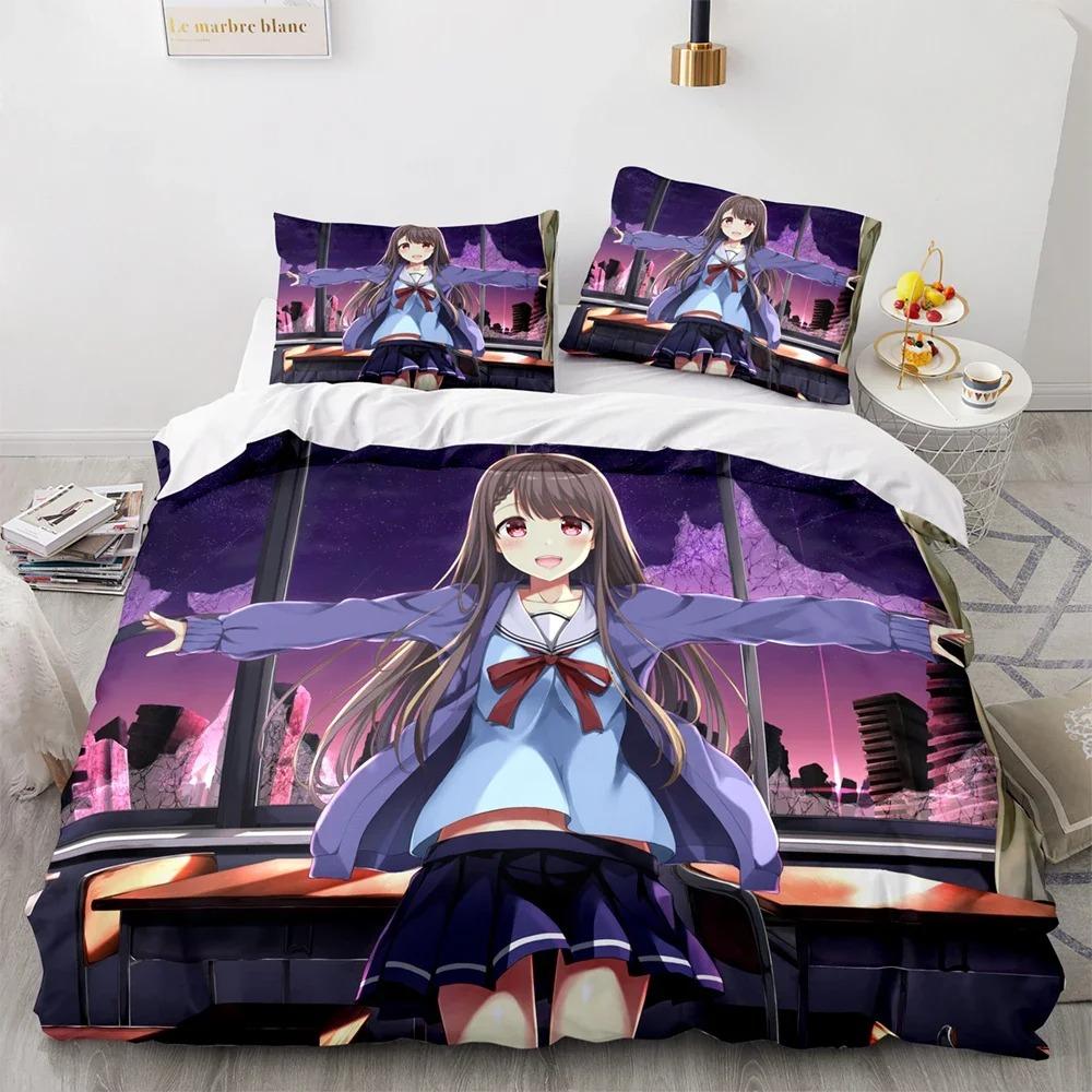 Your Name Luxury Bedding Set Japan Anime Cartoon Duvet Cover Set Comforter Bedspread Linen Twin Single Size Printed Home Textile