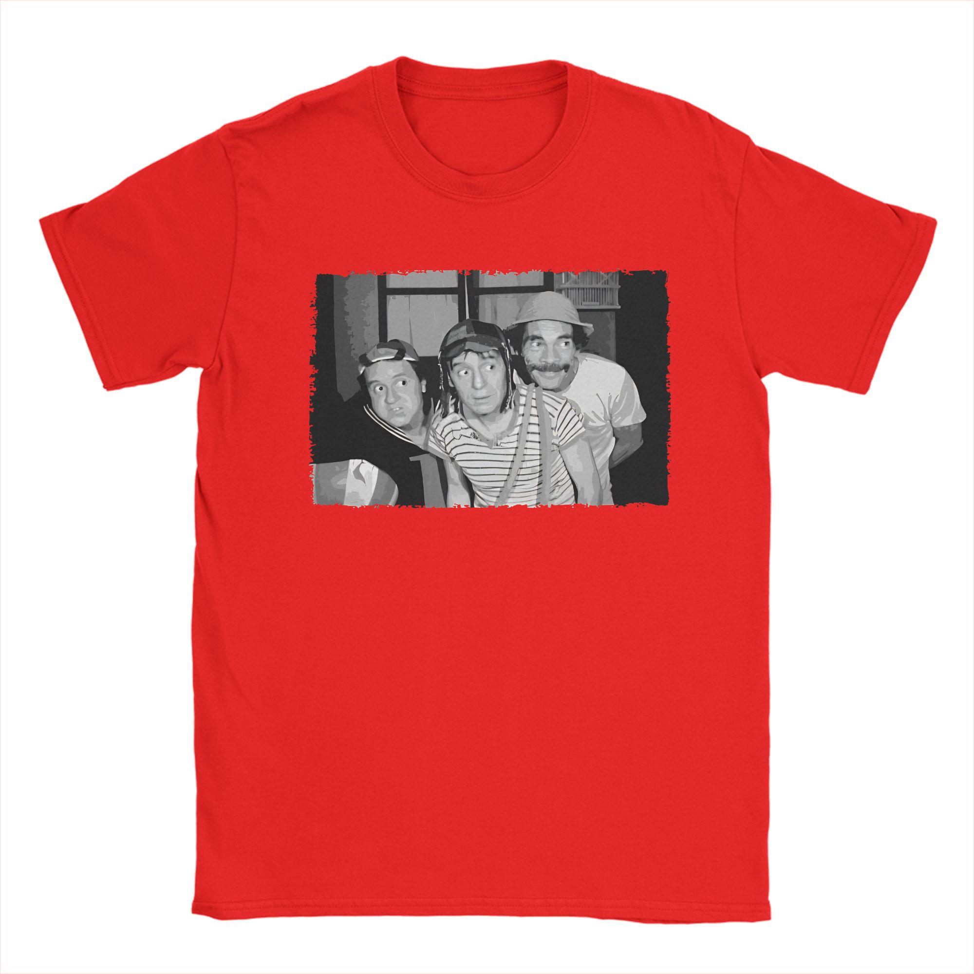 El Chavo Del Ocho Don Ramón Quico Chaves Seu Madruga Black And White El Chavo Del T Shirt for Unisex Cotton TShirt S