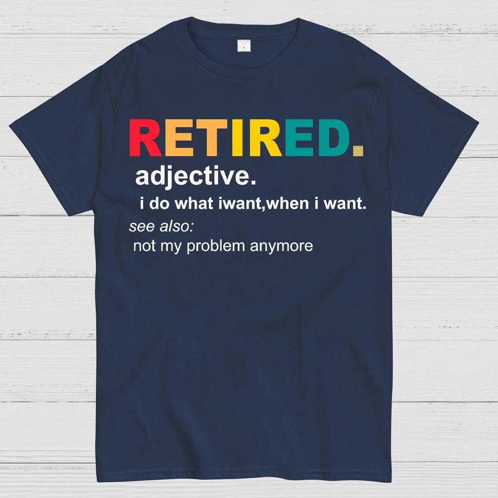Definition von Rentner, Lustiges Rentner Klassiker Unisex 100% Baumwolle Sommer Lässig Kühl Locker T-Shirt
