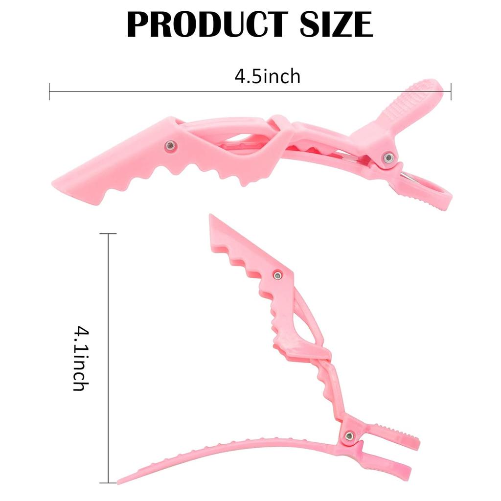 12Pcs Hair Clips for Styling Sectioning,Wide Teeth Design Professional Salon Alligator Hair Clips for Positioning, Perming