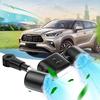 Dual Head Car Cooling Fan with Extension Arm Rechargeable Car Fan 3 Speeds Car Seat Headrest Fan for Back Seat