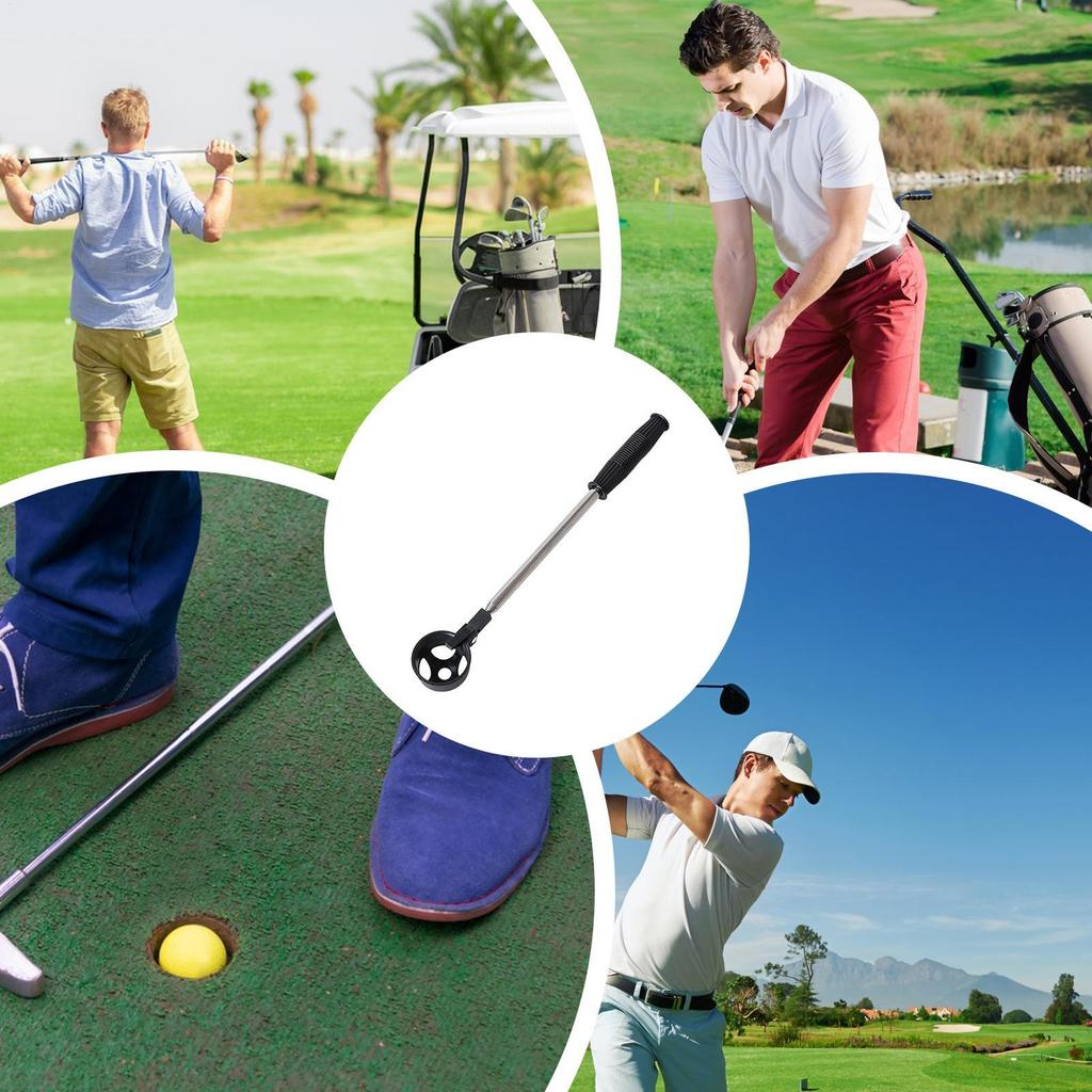 Extension-type Golf Ball Retriever Stainless Steel Shaft Telescopic Rod Golf Outdoor Sport Accessory Portable Pick Up Tool