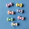 200pcs Mixed AB Color Acrylic Bowknot Bows Tie Beads Charms DIY Earring Bracelet Keychain Jewelry Pen Beads Making