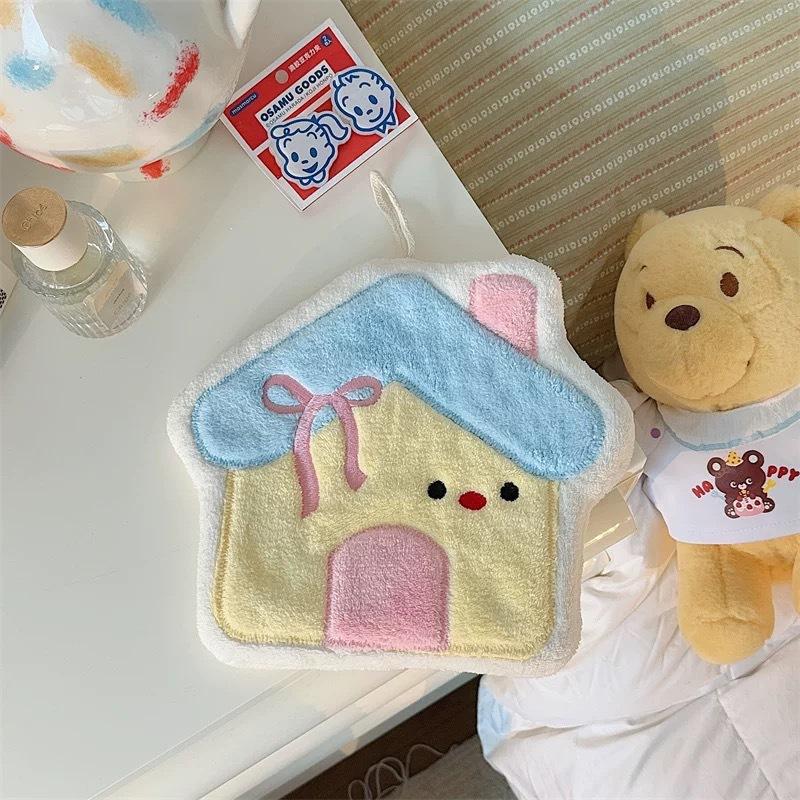 Cartoon Hand Towel Cute Kitchen Towels Bathroom Hand Towel Kitchen Cleanning Cloth Handkerchief Bath Serviettes Hand Cloths