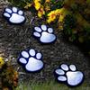 Paw Shaped Solar Garden Lights With Waterproof Led Outdoor Landscape Decor For Nighttime Illumination