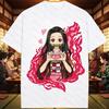 Anime Demon Slayer Nezuko Kamado Tshirt Cute Cartoon Tee Casual Short Sleeve Tops for Unisexs Shirts Women Tshirts Streetwear