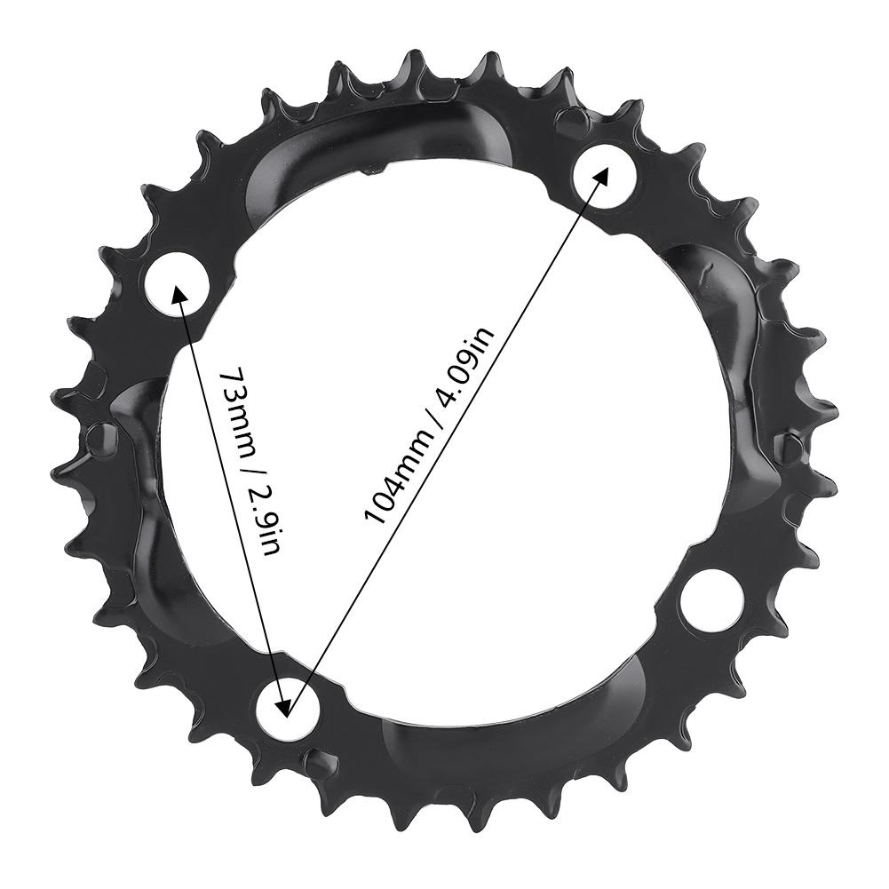32T 104mm BCD High Strength Steel Round Chainring Chain Ring for Mountain Bike Part
