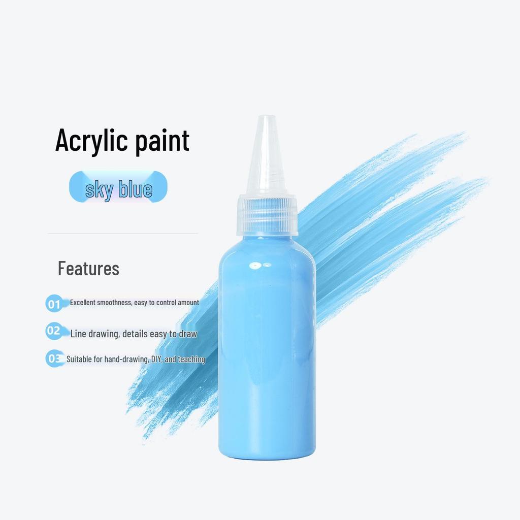 100ml Waterproof Acrylic Paint Set for Children's DIY Projects & Plaster Dolls.
