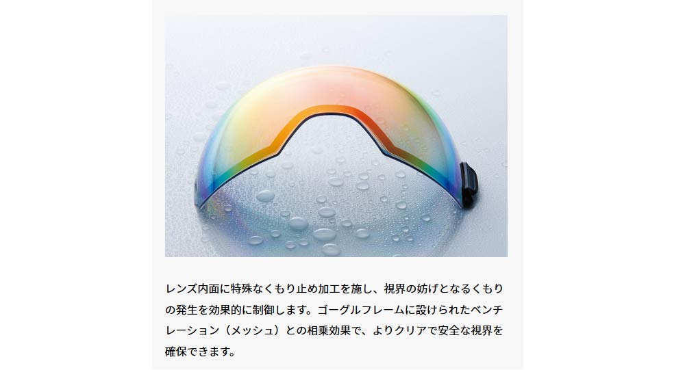 SWANS Spare Premium for Clear Ski/Snowboard Goggles, Lens, Anti-Fog, Water-Repellent, ROVO, LRV-0199_CLA,
