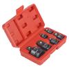Multipurpose 6pcs Impact Socket Adapter Set with Case for Efficient Driver Size Adaptation Square Drives Female To Male