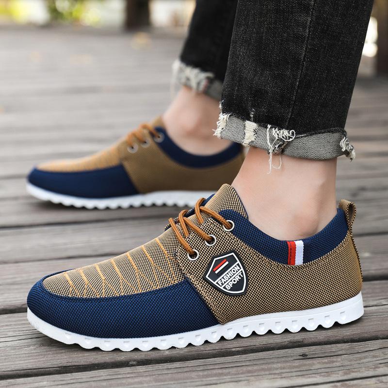 Pantofi de pânză pentru bărbați, pantofi cu talpă joasă, pantofi de lucru versatili pentru bărbați, pantofi de lucru casual pentru bărbați