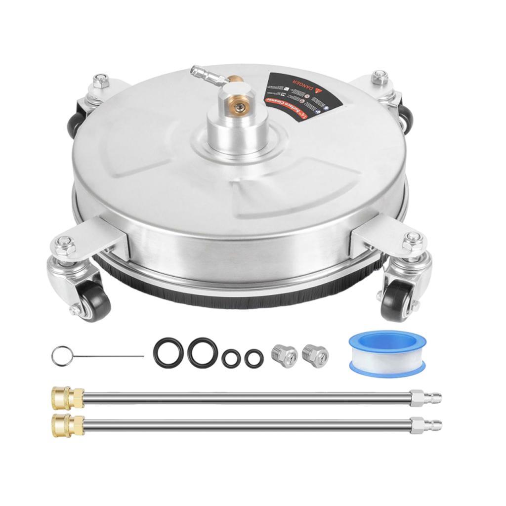 13'' Surface Cleaner 4000 PSI Max Pressure 1/4" Quick Connector ,2 Replace