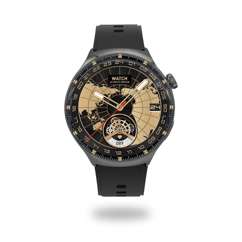 Evergreen Disc Smartwatch: Stylish Bluetooth with Camera, Heart Rate & Running Tracker, Waterproof, Long Battery Life.