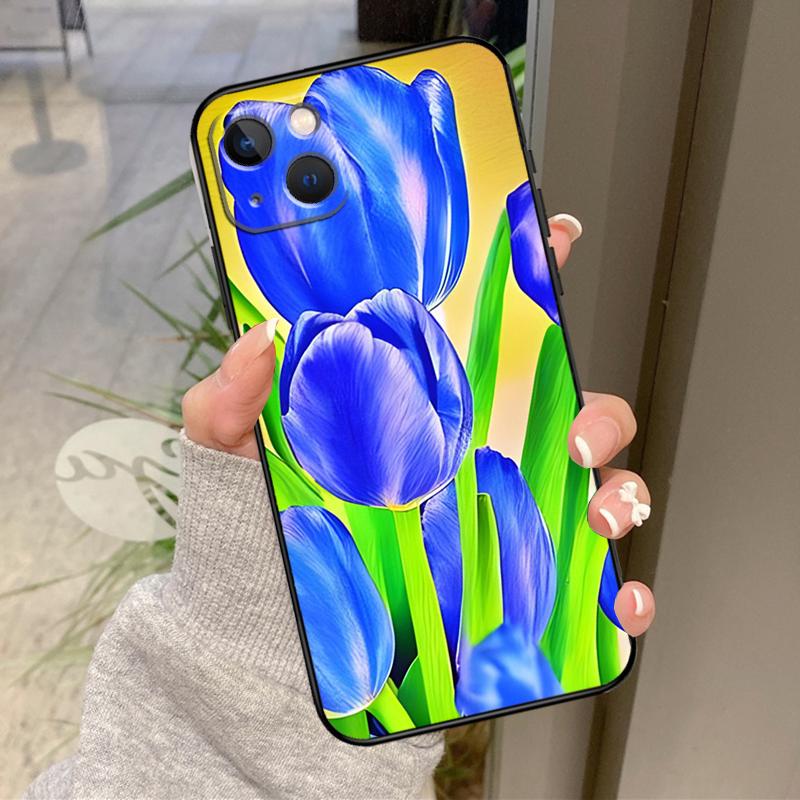 Tulips Flower Spring Case For iPhone 16 Pro Max 15 14 12 11 13 17 Pro Max Plus 12 13 Mini 16e 17 Air Back Cover