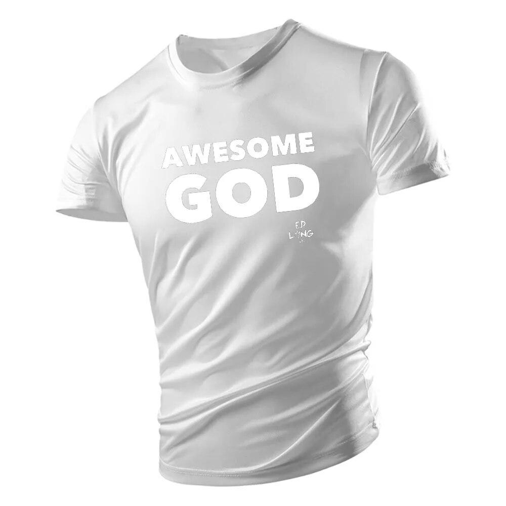 Summer 2d Alphabet Chart Print 2023 Outdoor Casual New O-Collar Men'S Short Sleeve Top T-Shirt Comfortable And Breathable