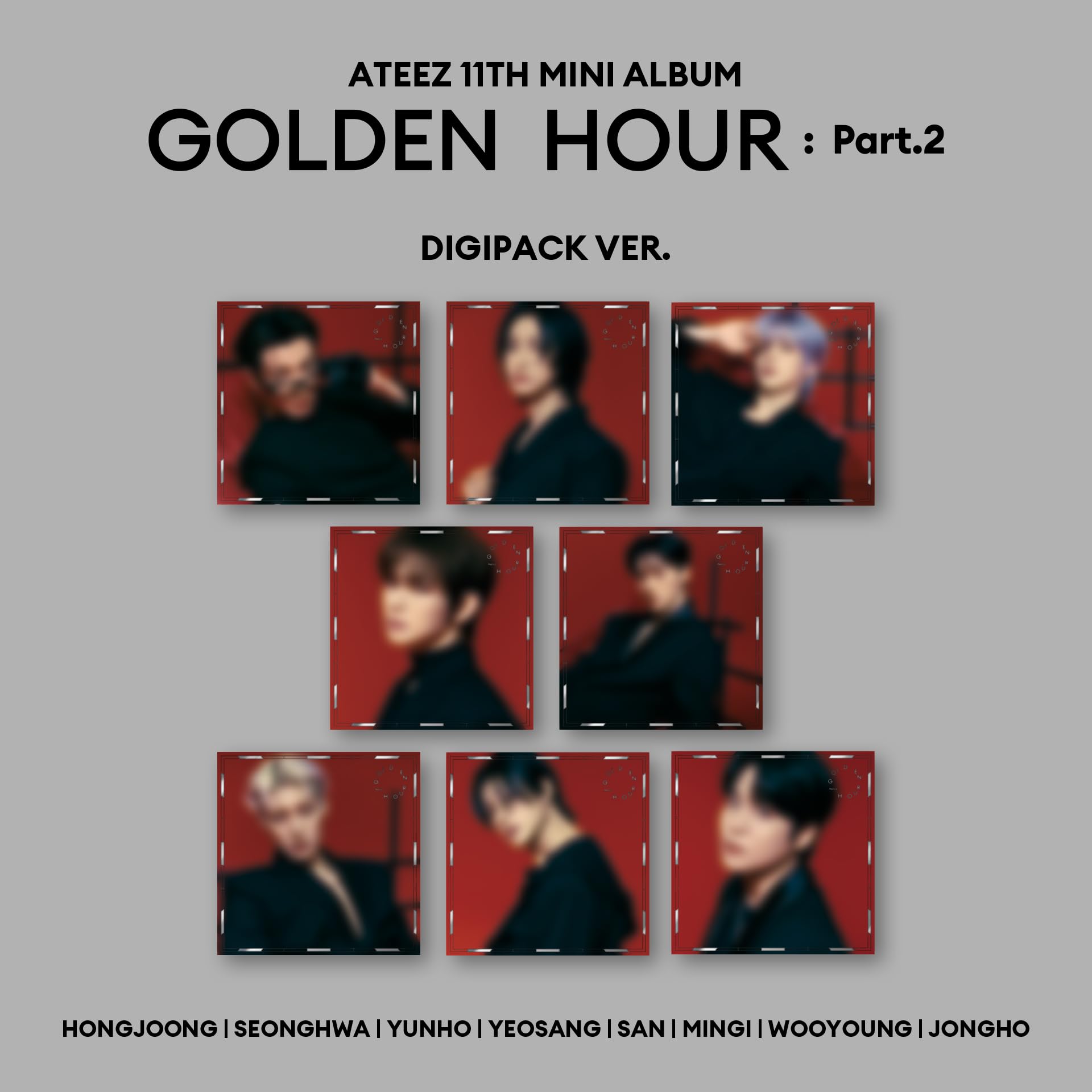 

ATEEZ 11-й МИНИ-АЛЬБОМ HOUR [GOLDEN Part.2 (Digipack Ver.)] (Корейское издание)