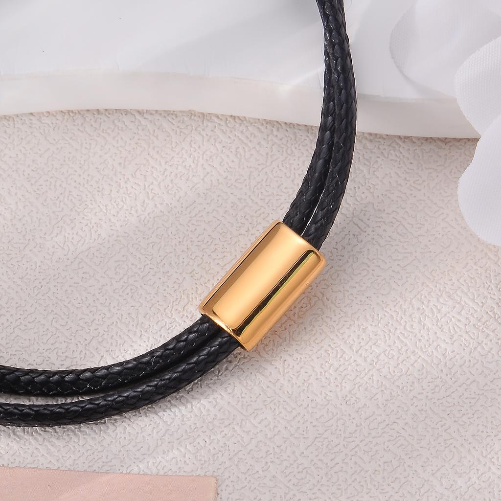 Customize Woven Korean Waxed Polyester Cord Bracelet Handmade Adjustable Thread Rope Bracelets Gift For Women Men