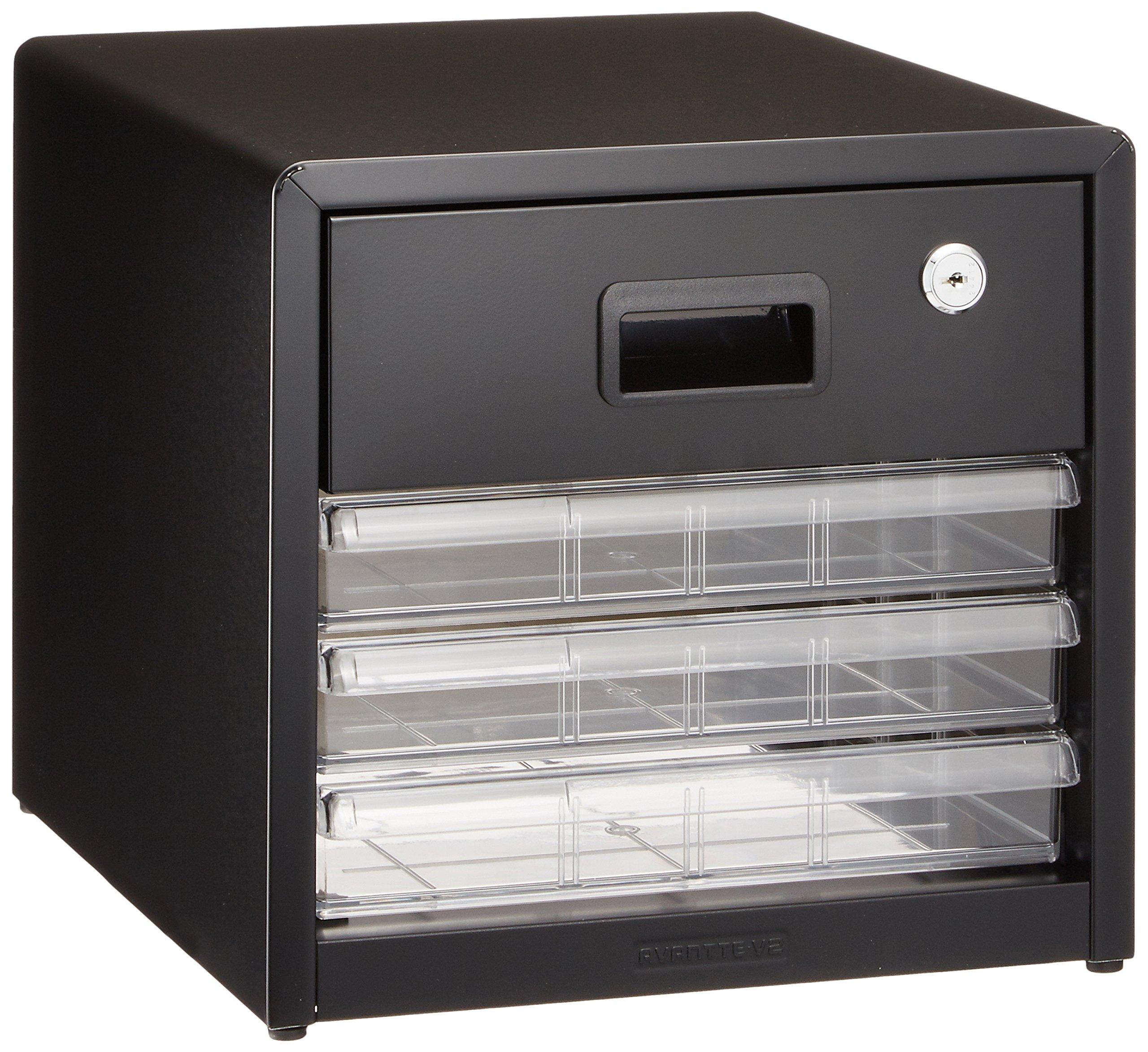 

Nakabayashi Avante V2 Lockable Letter Case, A4, AL-R4, Black