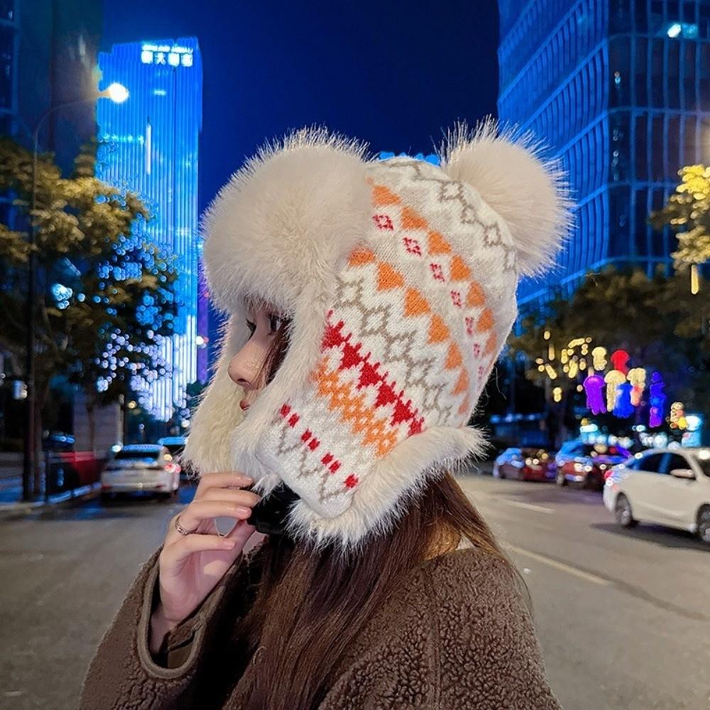 Chapeau à Oreillettes Thermique Coupe-vent Chapeau en Fausse Fourrure Tendance Bonnet Chaud d'Hiver Activités Extérieures Hivernales