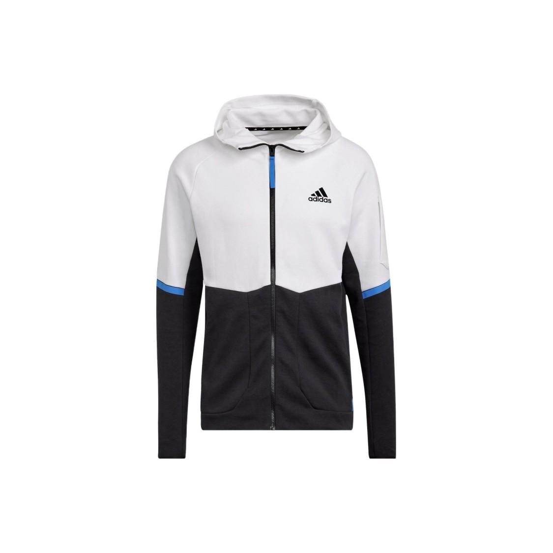adidas Men s Casual Sports Hooded Jacket, Colorblock S