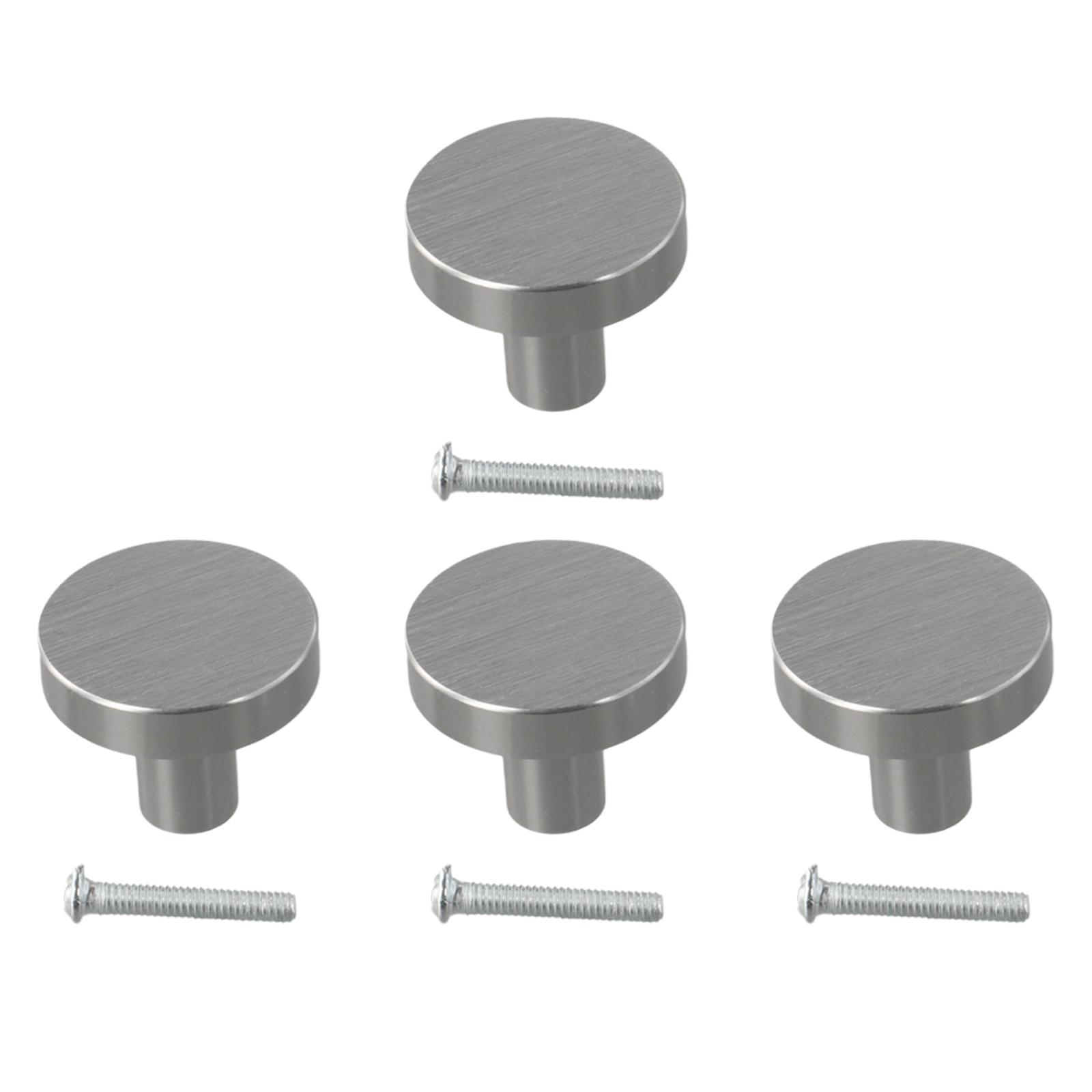 

Minimalist Round Cabinet Handle with Single Hole in Space Aluminum Suitable for Drawers Bathrooms Closets and Wardrobes